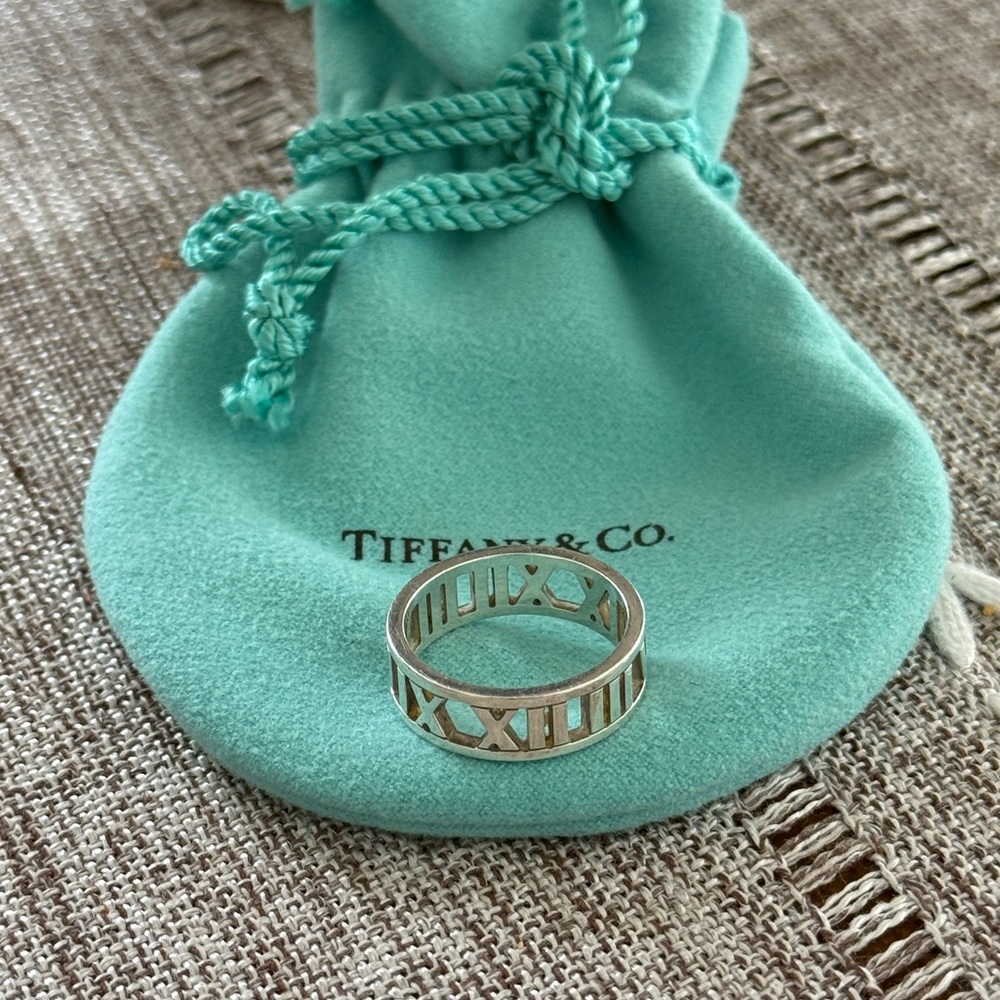 Tiffany & Co Sterling Silver Atlas Ring